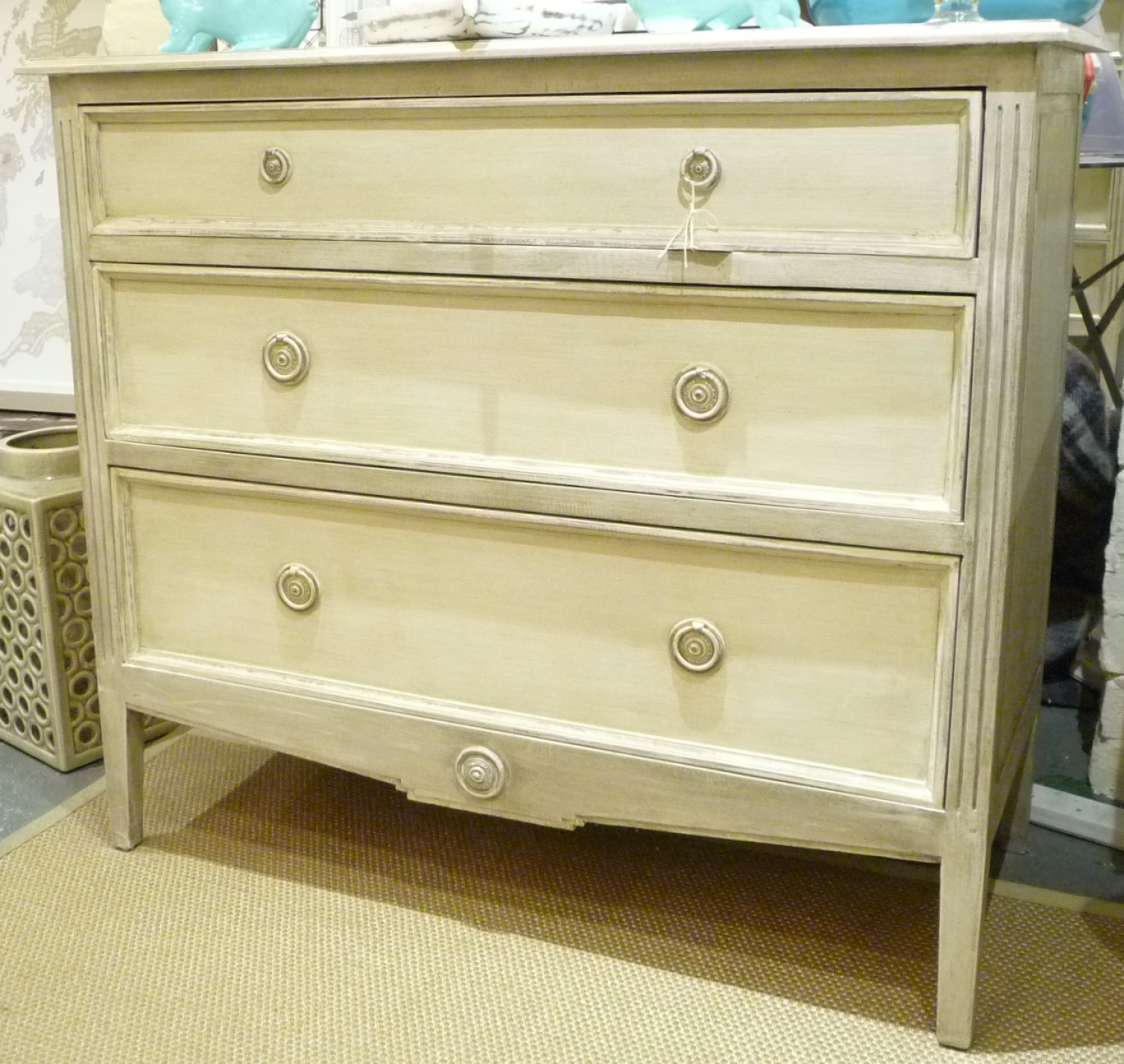 Painted French Style Chest of Drawers