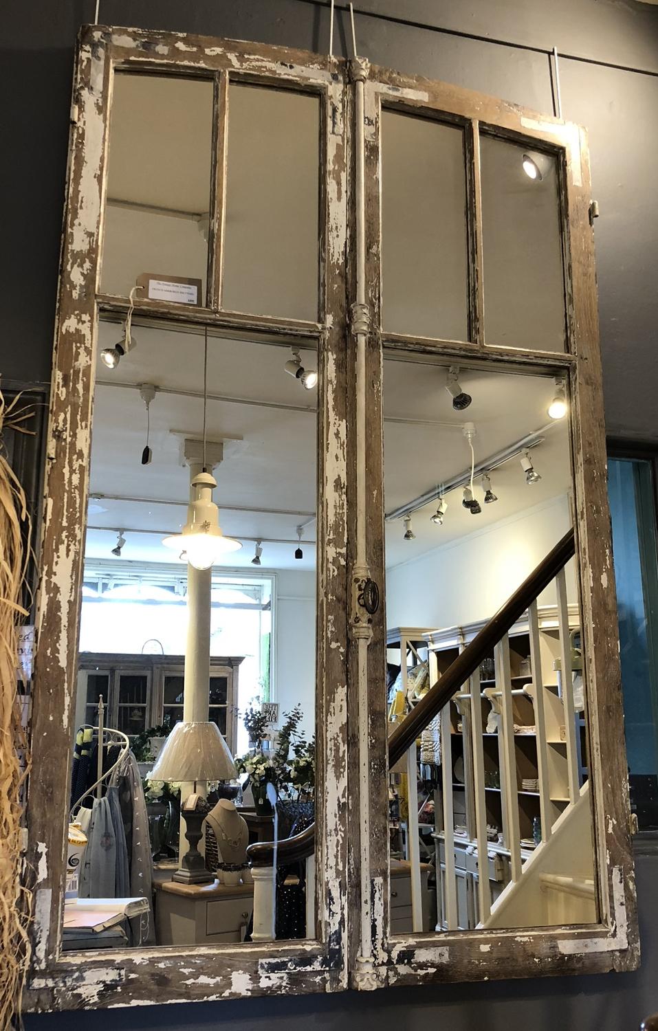 Mirrored French doors