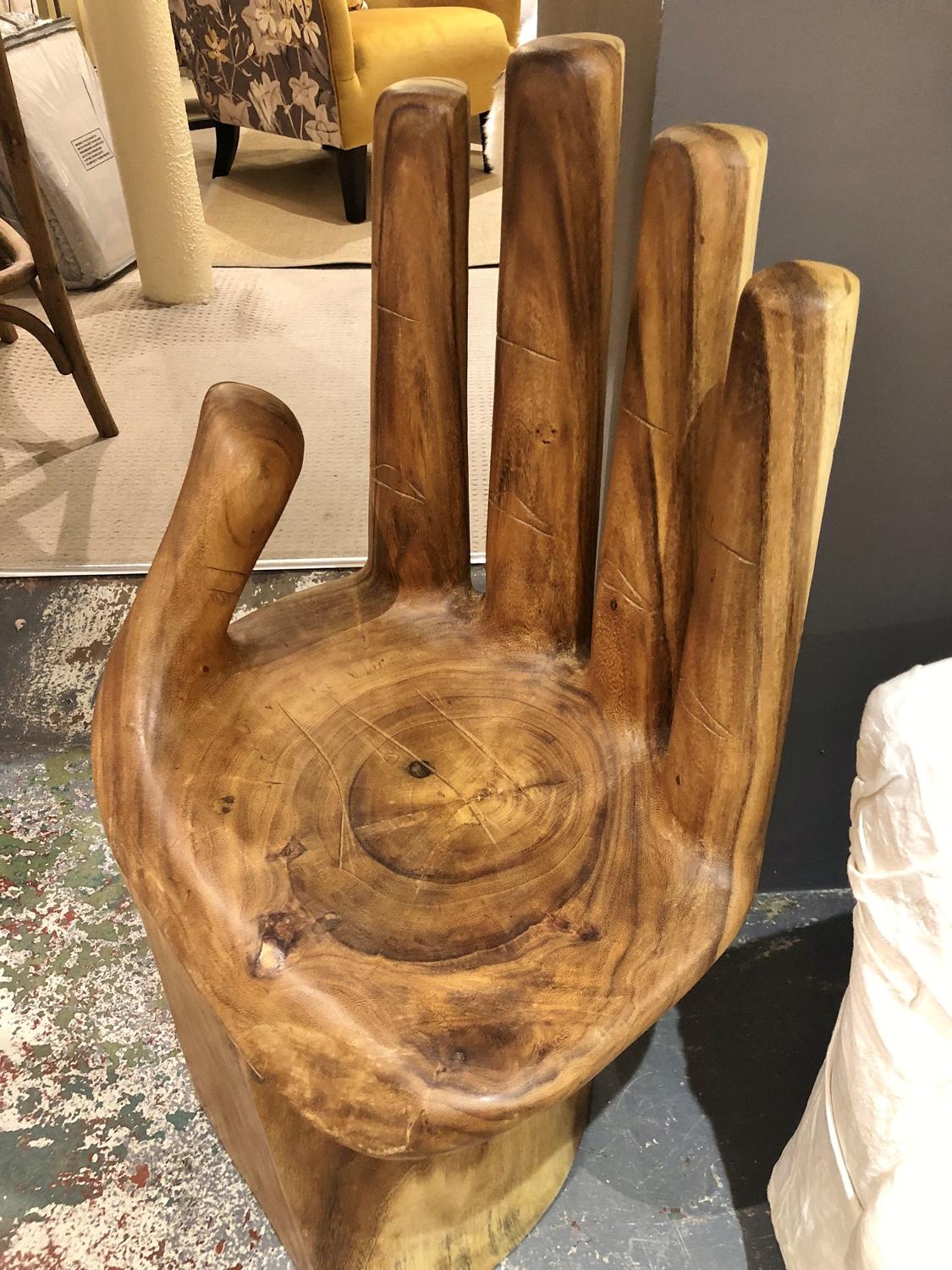 Carved hand chair