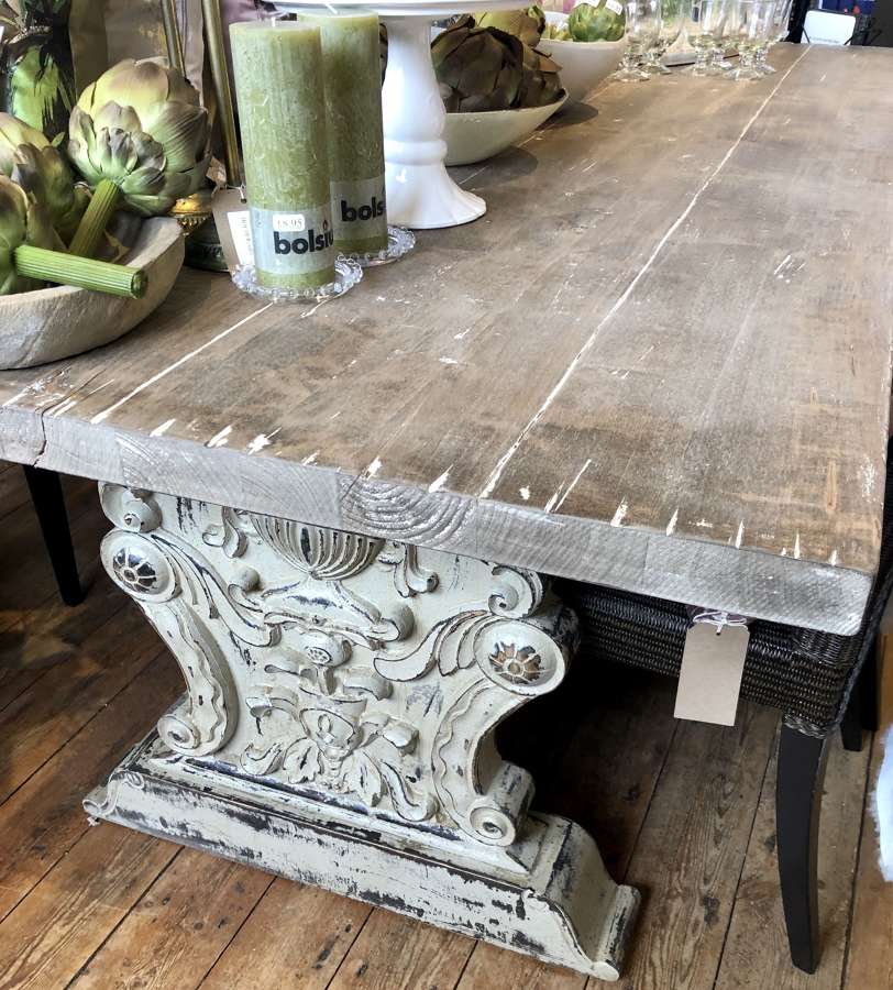 Refectory dining table