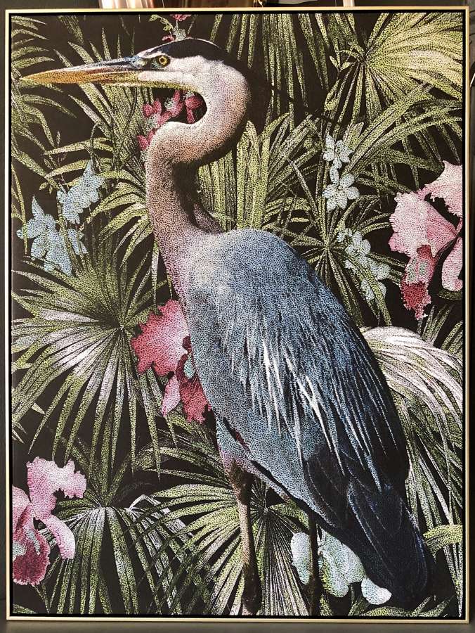 Heron canvas print